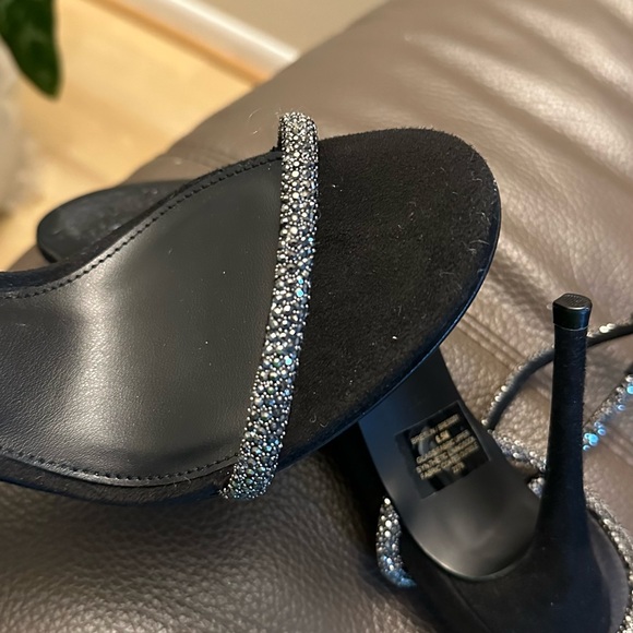 Steve Maden Black Crystals Sandals - Picture 7 of 8